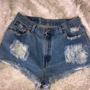 High waisted levi cut off shorts